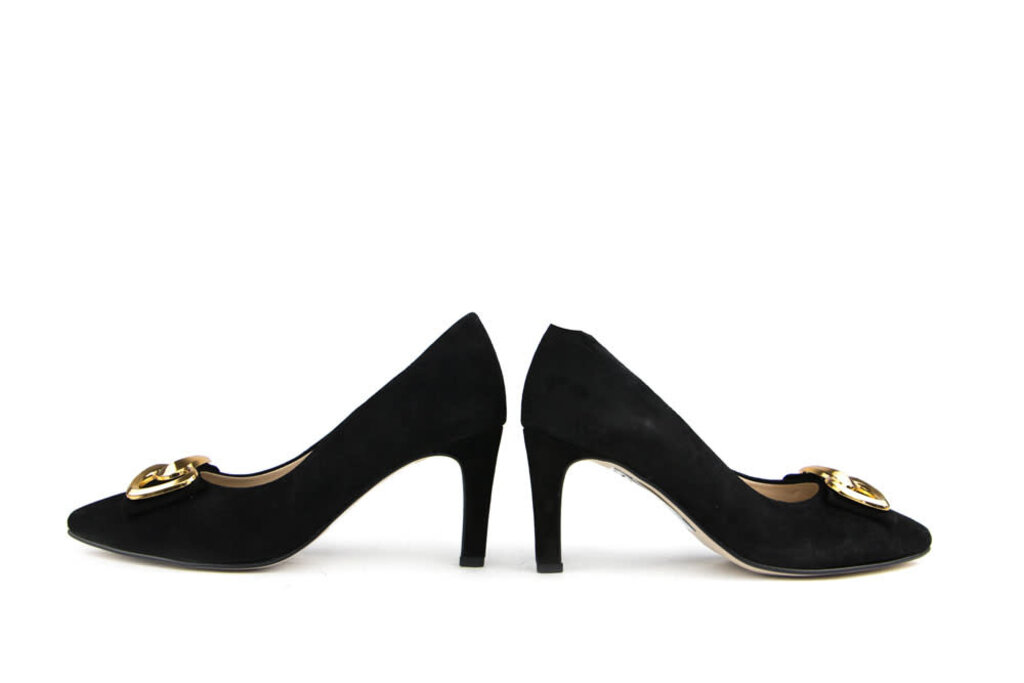 Gabor Gabor Pumps Zwart Suede Gold