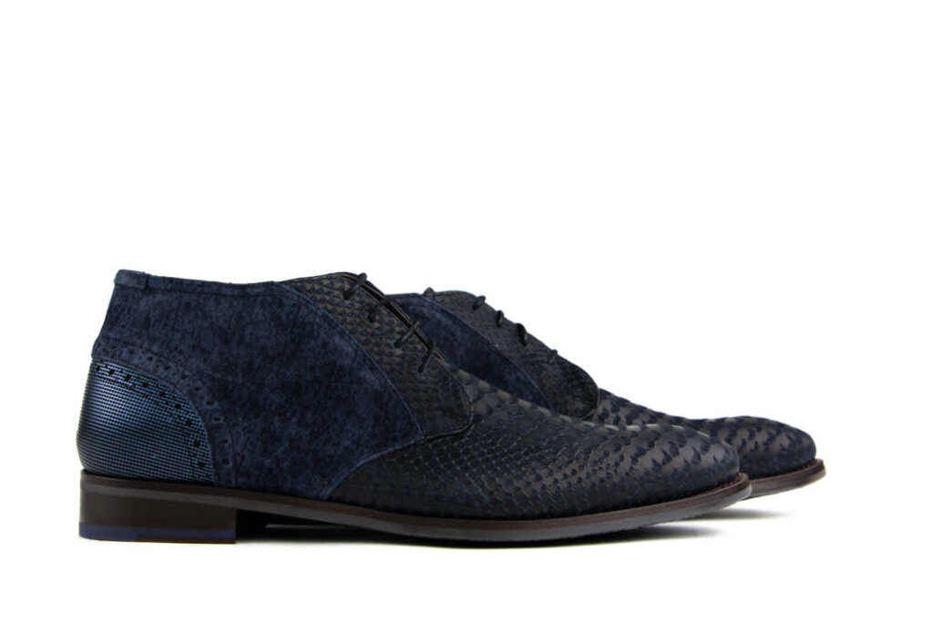 Floris van Bommel Floris van Bommel Lace-Up Blue De Stapper 23.12