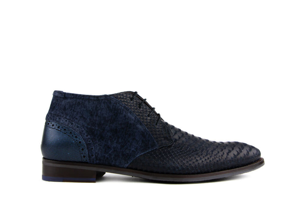 Floris van Bommel Floris van Bommel Lace-Up Blue De Stapper 23.12