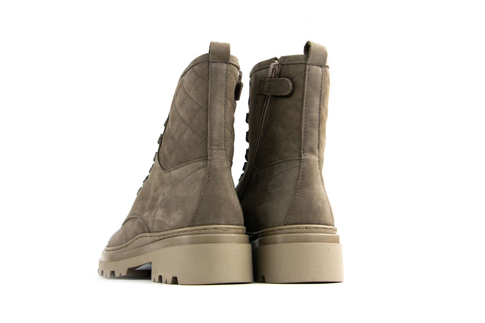 Hip Veterboots Khaki Suede I Wereldwijde Levering - Steenbergen Schoenen