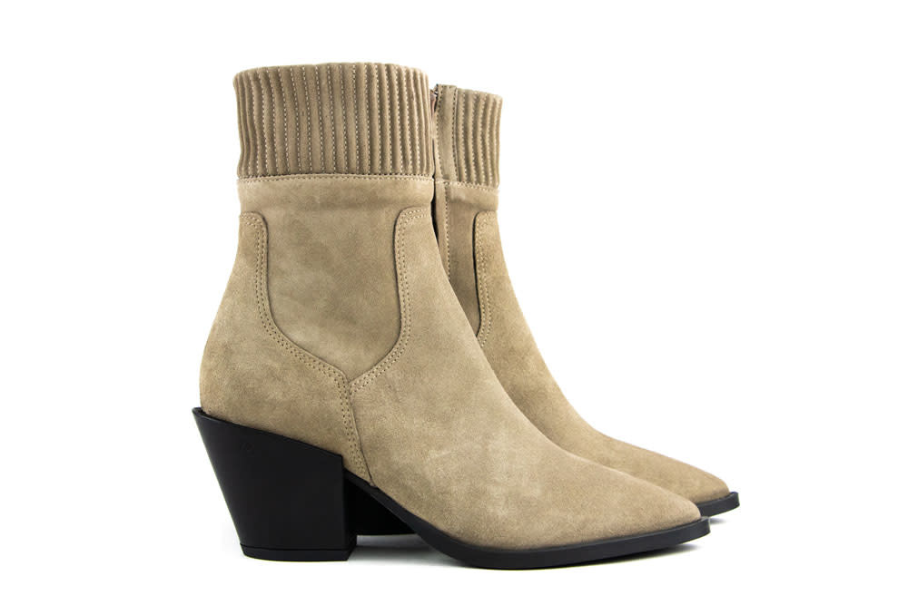 Nubikk Korte Laarzen Taupe Romee Rock Gratis Verzending Steenbergen Schoenen