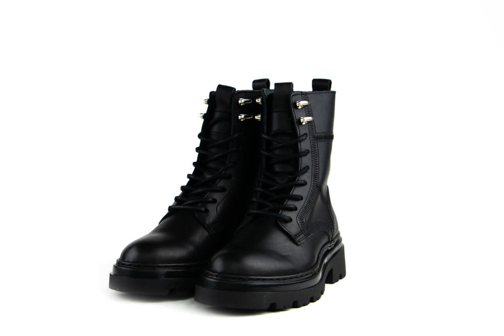 Hip Veterboots Zwart Goud - Steenbergen Schoenen