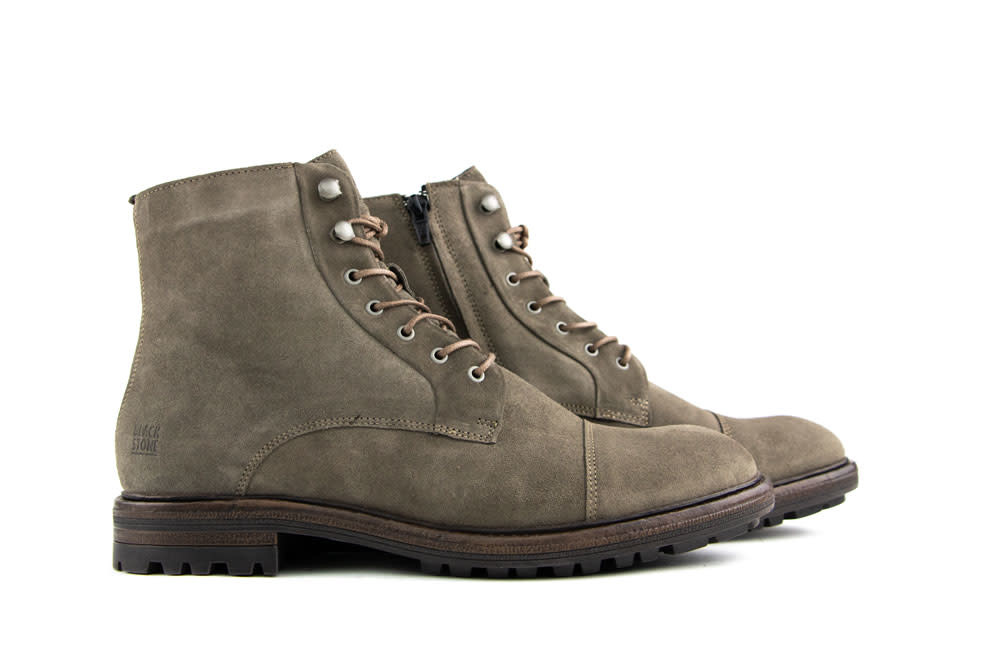 Blackstone Veterboots Lester Taupe Suede I Gratis Zending va €40 in NL -  Steenbergen Schoenen