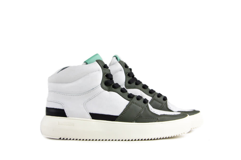 Blackstone Blackstone Hoge Sneakers Dwayne Wit Groen