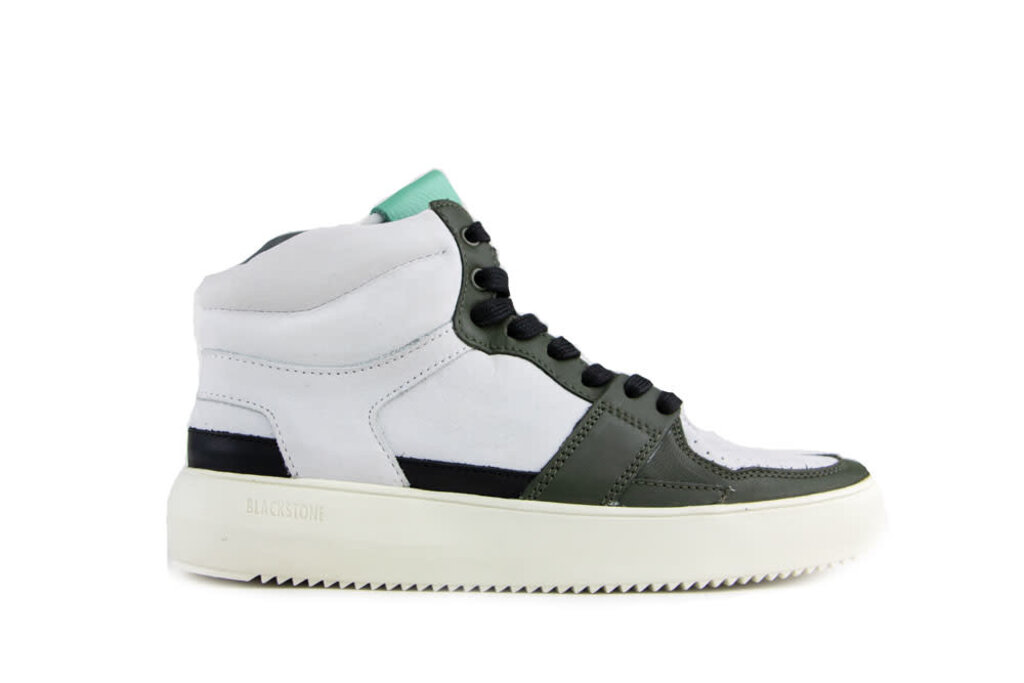 Blackstone Blackstone Hoge Sneakers Dwayne Wit Groen