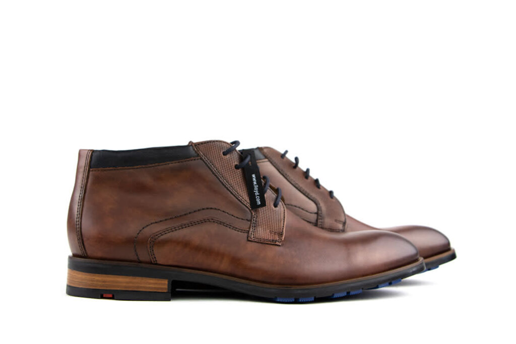 Lloyd Lloyd Hoge Veterschoenen Cognac Jaron Brandy Midnight