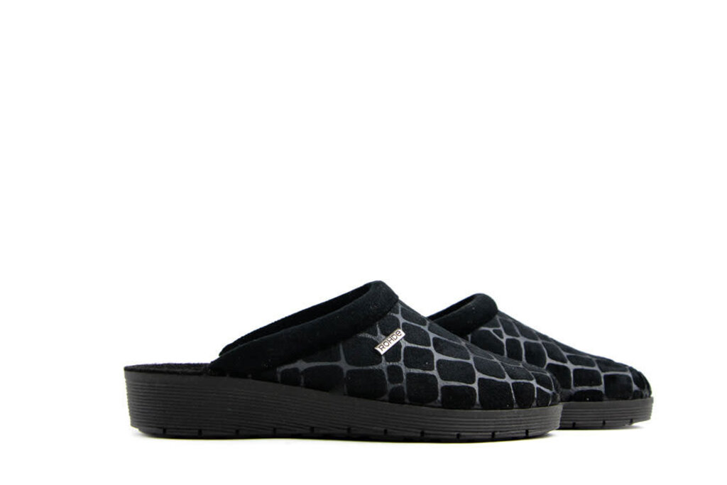 Rohde Rohde Slippers Black Croco