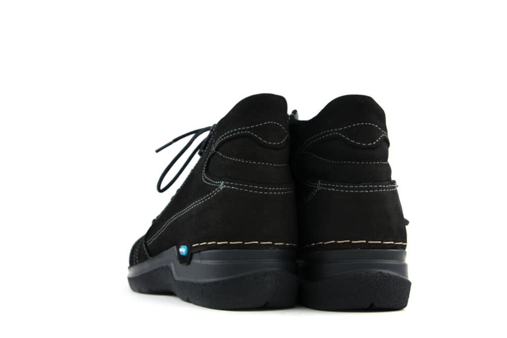 Wolky Wolky High Lace-Up Why Black Antique Nubuck