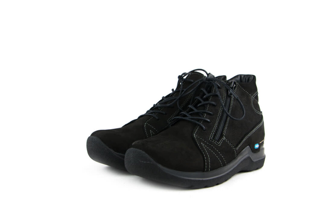 Wolky Wolky High Lace-Up Why Black Antique Nubuck