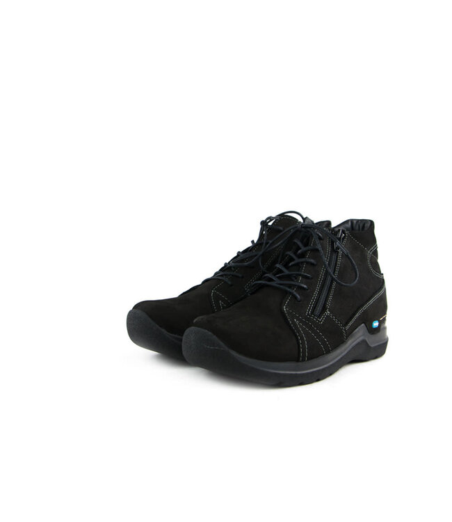 Wolky Hoge Veter Why Black Antique Nubuck