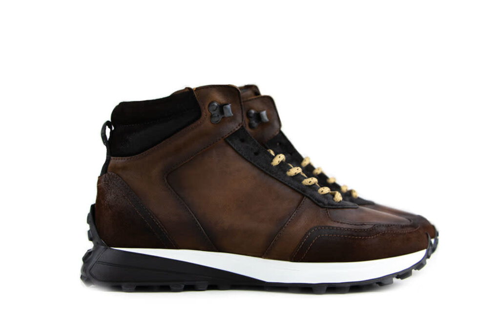 Giorgio Giorgio Hoge Sneakers Boy Bruin Suede