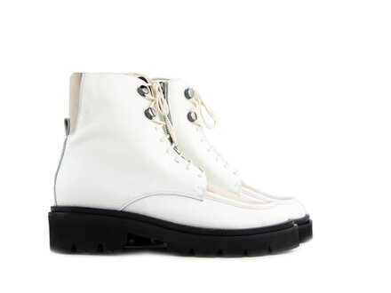 Lilian Lilian Veterboot Beige Leer Lilian Lilian Veterboot Beige Leer