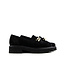Durea Loafers Chain Schwarz Suede K-breite