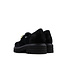 Durea Loafers Chain Schwarz Suede K-breite