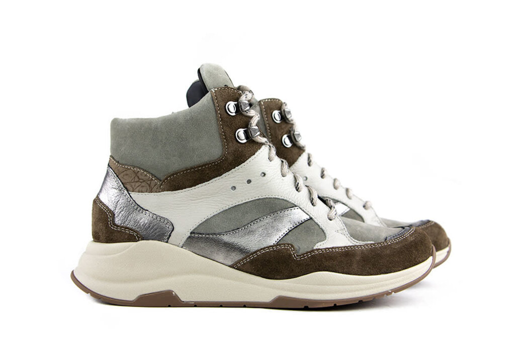 Durea Durea Hoge Sneaker Taupe Suede K-leest