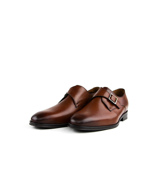 Van Bommel Schnallenschuhe Matra 03.00 Cognac