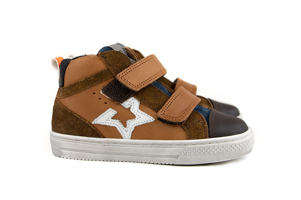 Romagnoli Klittenband Sneakers Cognac - Gratis Verzending - Steenbergen  Schoenen