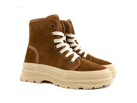 HIP Hip Veterboot Naturel Suede HIP Hip Veterboot Naturel Suede