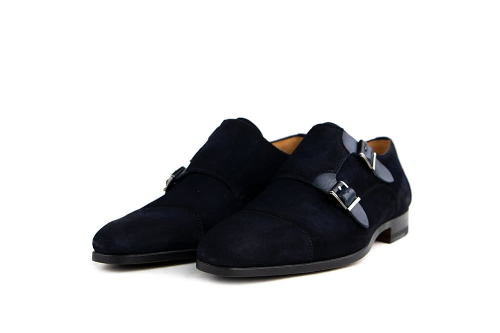 Magnanni Magnanni monk strap shoes Leros Azul Antidifu Wind