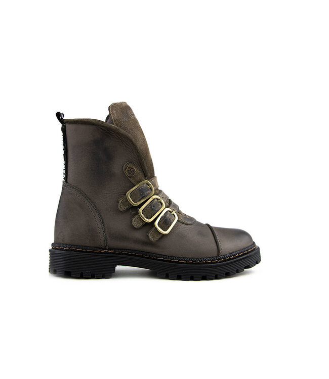 Giga Bikerboots Taupe Riempjes