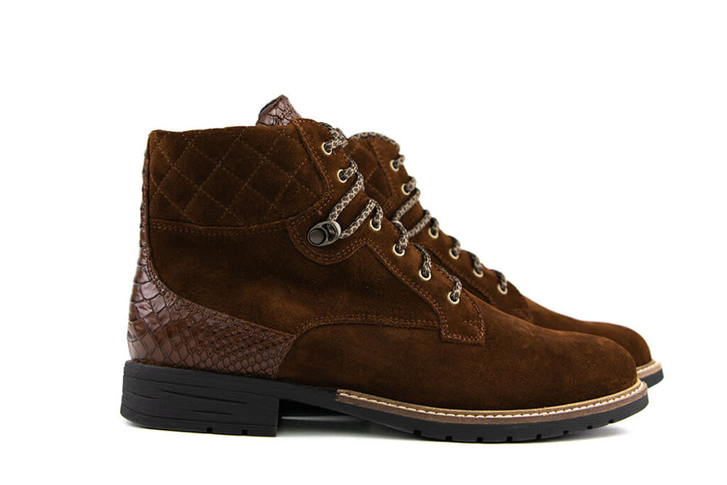 Durea Durea Lace-Up Boots Cognac Whisky K-width