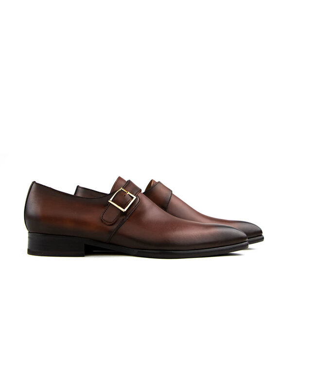 Pigato Schnallenschuhe Cognac Jacinto