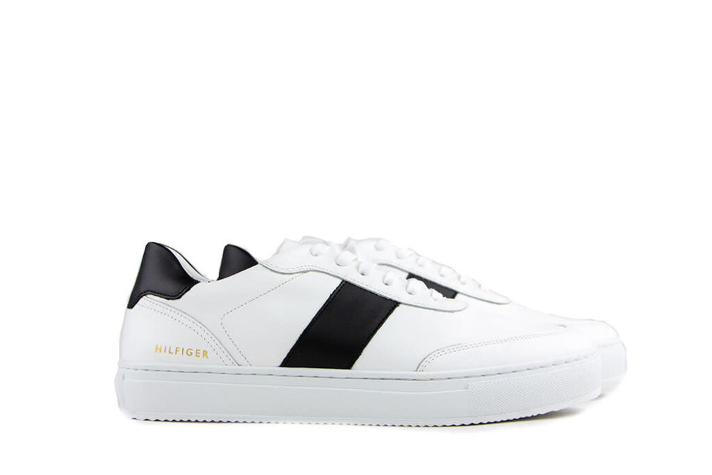 Tommy Hilfiger Tommy Hilfiger Sneakers Wit Premium Cupsole Stripe Black