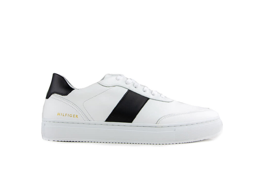 Tommy Hilfiger Tommy Hilfiger Sneakers Wit Premium Cupsole Stripe Black