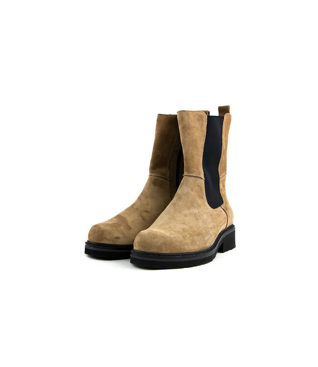 Durea Chelsea Boots Bruin Suede H-breite