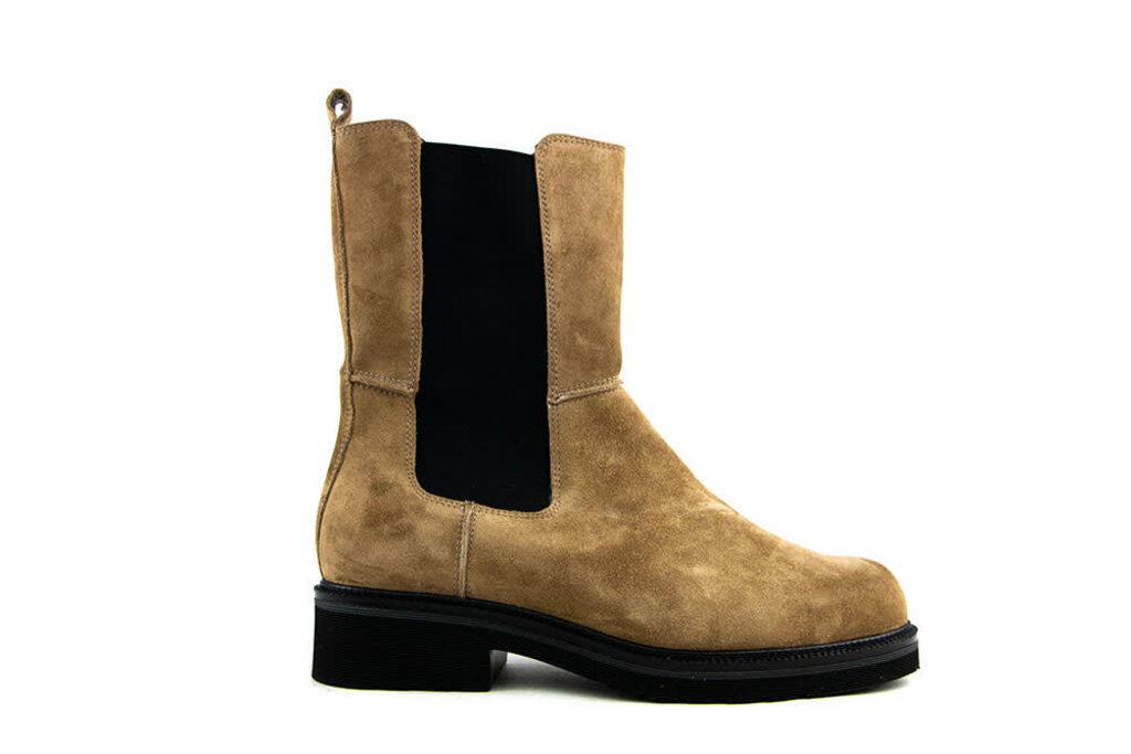 Durea Durea Chelsea Boots Bruin Suede H-leest