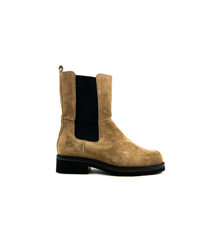 Durea Chelsea Boots Bruin Suede H-leest
