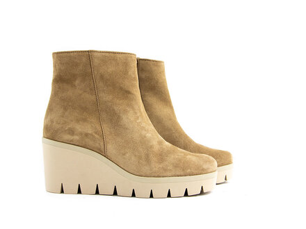 Gabor Gabor Stiefelette Camel Sleehak Lion Suede