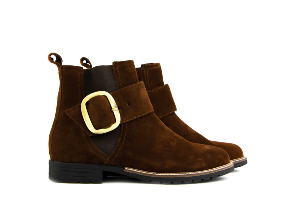 Durea Ankle Boots Buckle Cognac I Low Worldwide Shipment Fees Steenbergen Schoenen