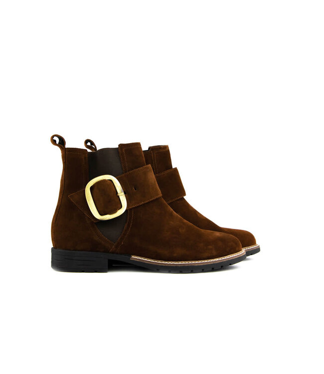 Durea Ankle Boots Buckle Cognac H-width