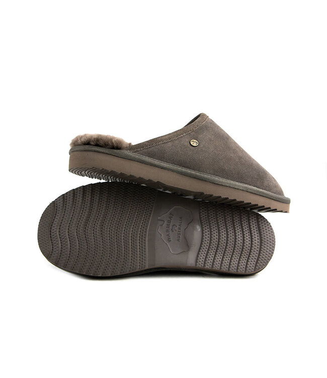 Warmbat Muilen Taupe Classic Pebble Suede