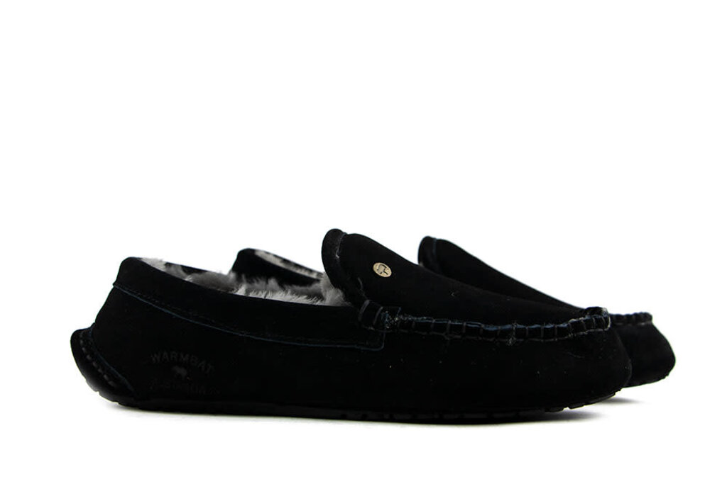 Warmbat Warmbat Pantoffels Zwart Earlwood Suede