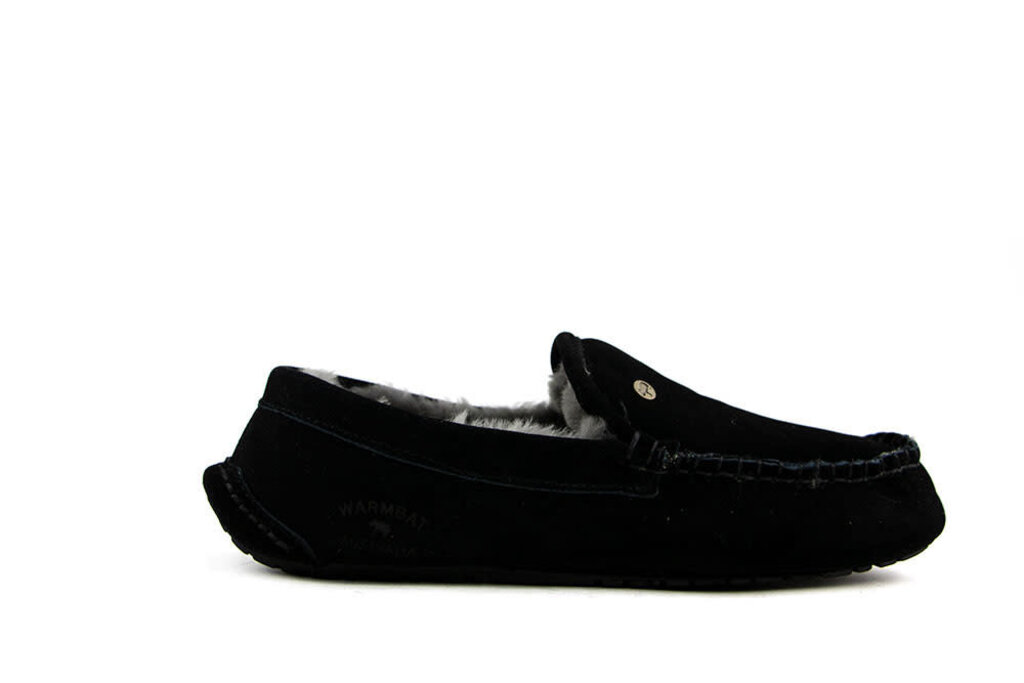 Warmbat Warmbat Pantoffels Zwart Earlwood Suede