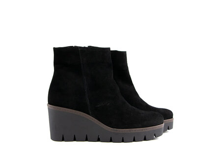Gabor Gabor Wedge Boots Black Suede Gabor Gabor Wedge Boots Black Suede