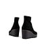 Gabor Stiefelette Schwarz Sleehak Suede