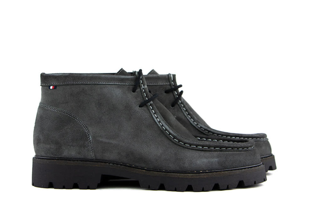 Tommy Hilfiger Tommy Hilfiger Veterboots Grijs Chukka Moccasin Dark Ash