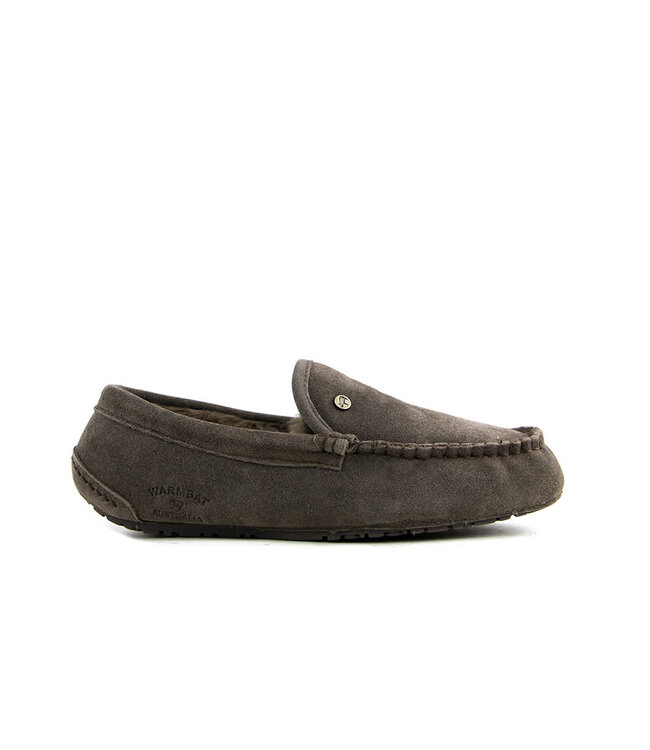 Warmbat Pantoffels Grijs Earlwood Pebble Suede