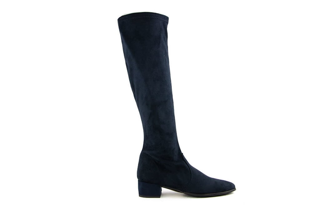 blauwe suède laarzen