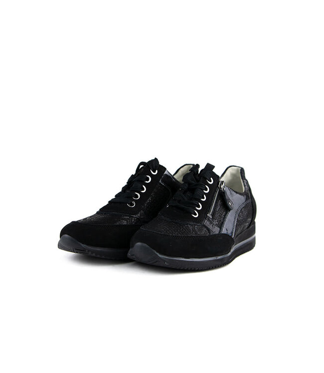 Waldlaufer Sneaker Himona Snake Schwarz Carbon