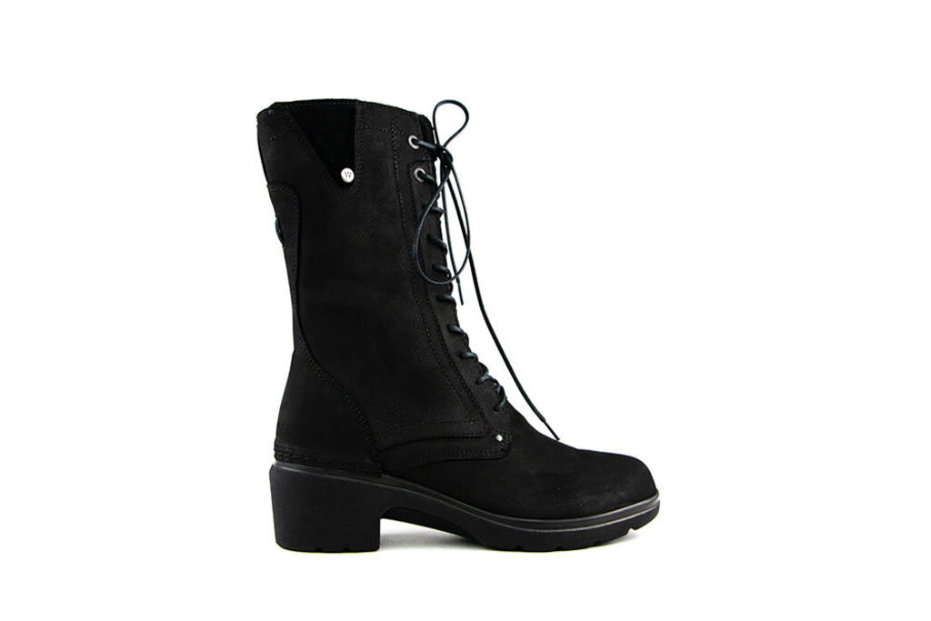 Wolky Wolky Lace-Up Boots Shan Antique Nubuck Black