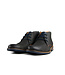 Van Lier Hoge Veterschoen Grijs Cognac