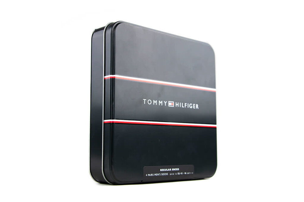 Tommy Hilfiger Tommy Hilfiger Tin Giftbox Socke Blauw