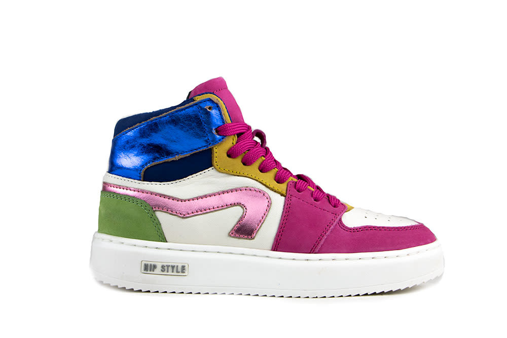 Hip Hoge Sneakers Fucsia Combi I Gratis verzending in NL vanaf €40 -  Steenbergen Schoenen