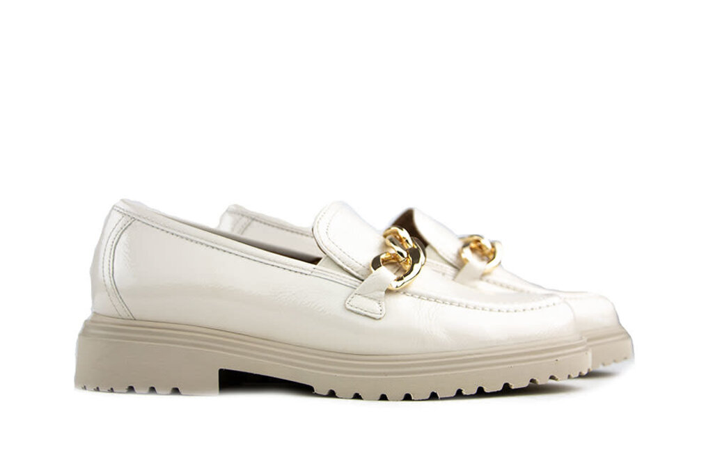 Gabor Gabor Loafers Chain Latte Wrinkle Lack