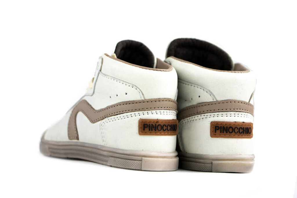 Pinocchio Pinocchio Hoge Veterschoen Off-white