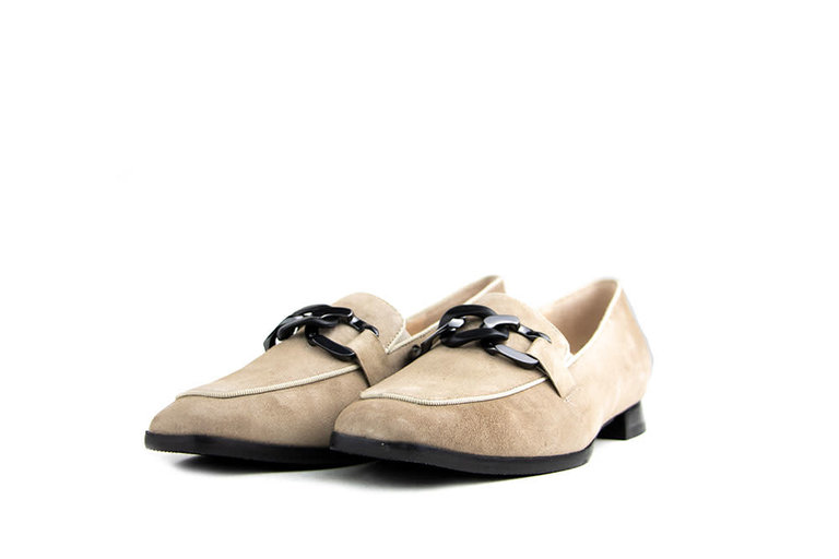 Hassia Hassia Loafers Ketting Beige Suede